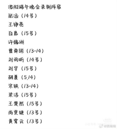 央视端午晚会,央视端午晚会2025节目单表